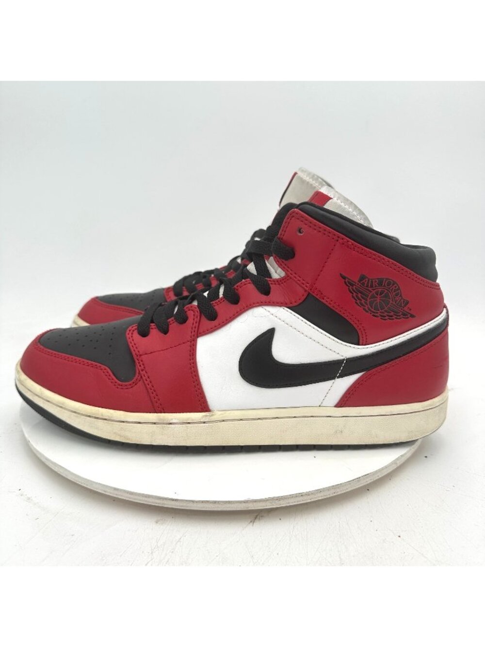 Nike Air Jordan 1 Mid Chicago Black Toe Men Size 12 554724-069 Red White Shoes